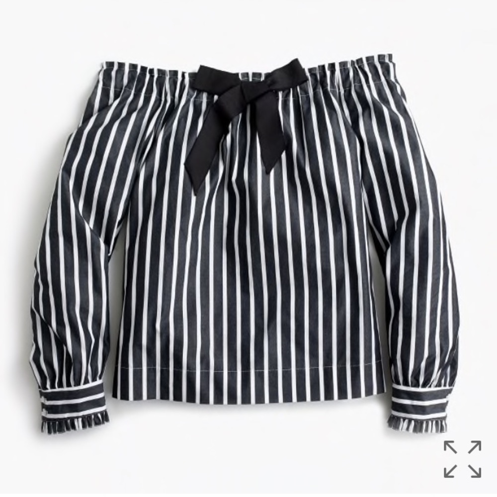 J Crew off the shoulder top!!